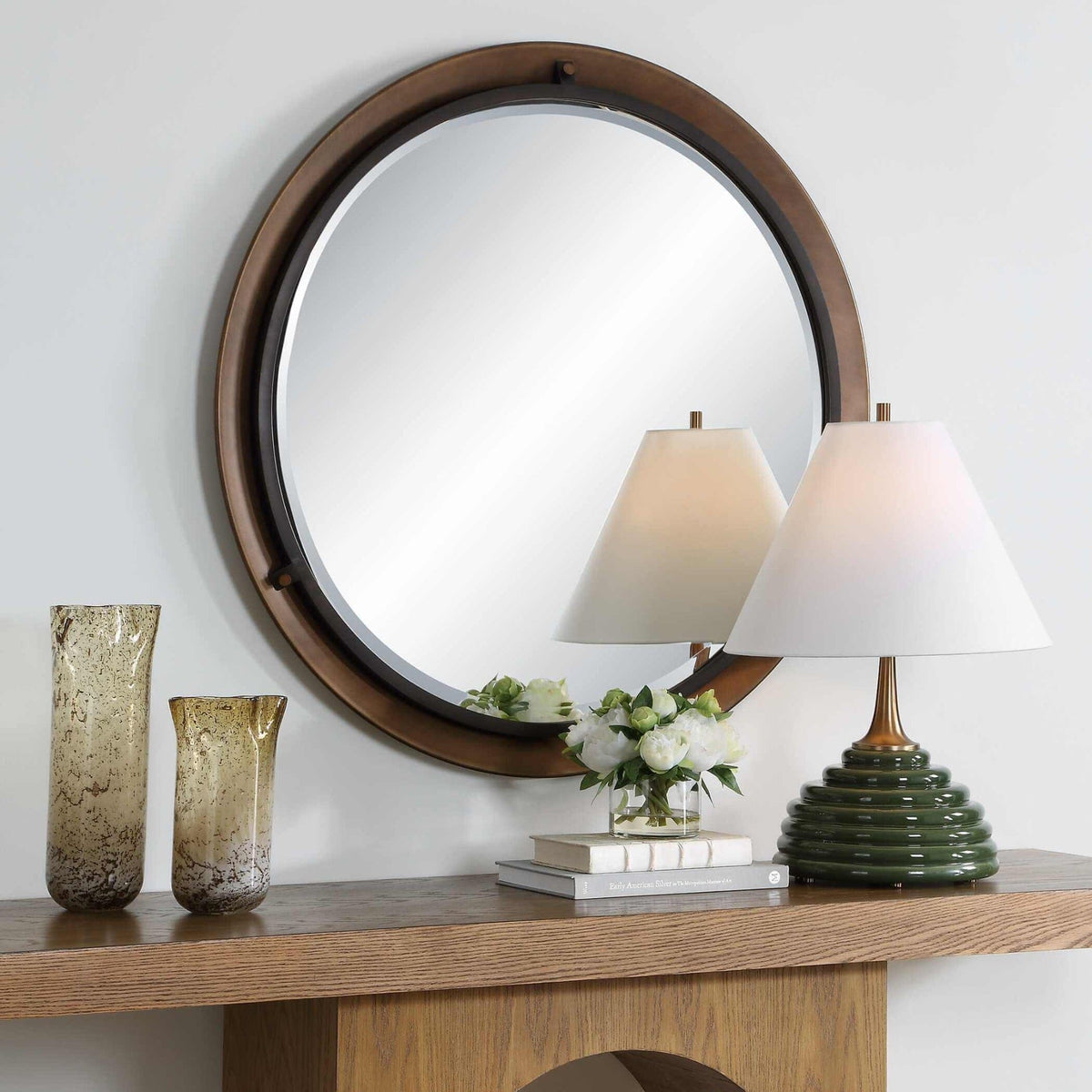 Uttermost Mirrors Porthole Bronze Round Mirror House of Isabella UK