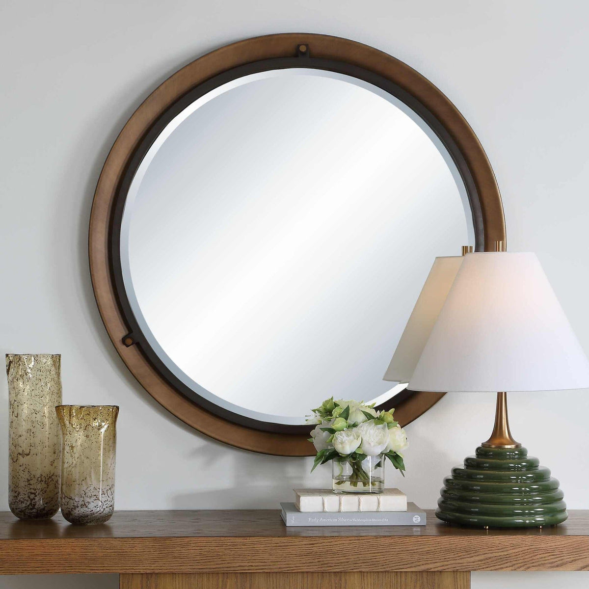 Uttermost Mirrors Porthole Bronze Round Mirror House of Isabella UK