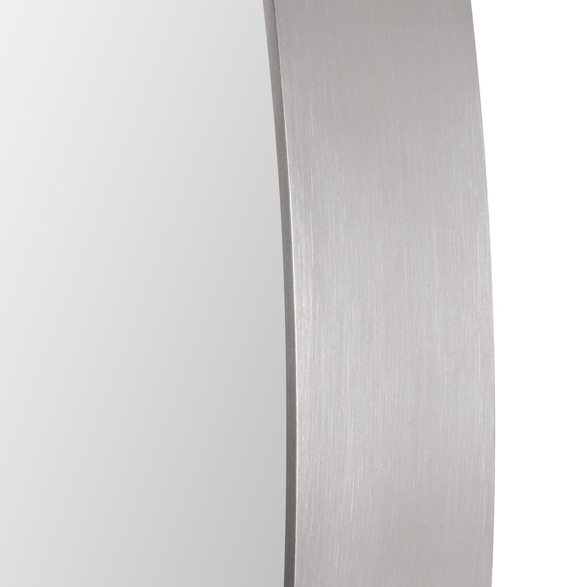 Uttermost Mirrors Pursley Brushed Nickel Oval Mirror House of Isabella UK