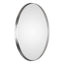 Uttermost Mirrors Pursley Brushed Nickel Oval Mirror House of Isabella UK