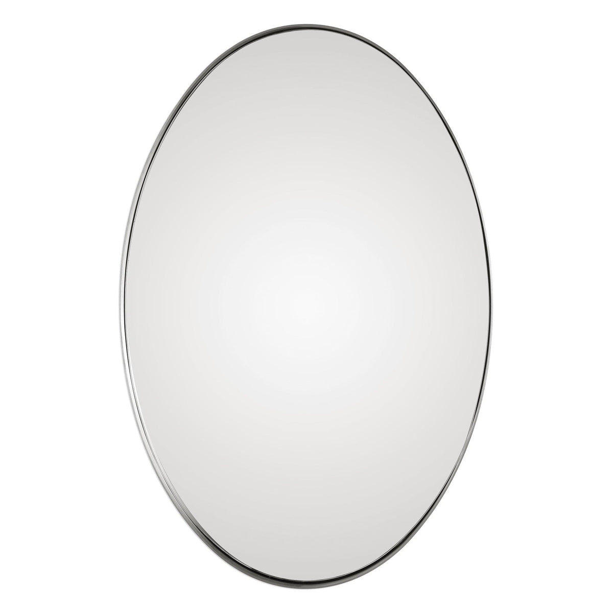 Uttermost Mirrors Pursley Brushed Nickel Oval Mirror House of Isabella UK