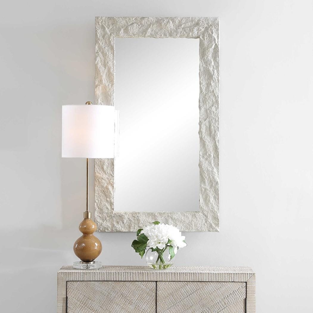 Uttermost Mirrors Quarry Rectangle Stone Veneer Mirror House of Isabella UK