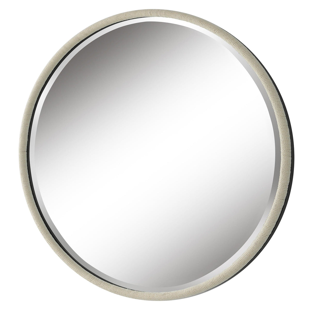 Uttermost Mirrors Ranchero White Round Mirror House of Isabella UK