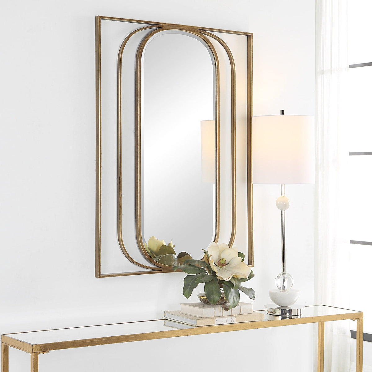 Uttermost Mirrors Replicate Contemporary Oval Mirror House of Isabella UK