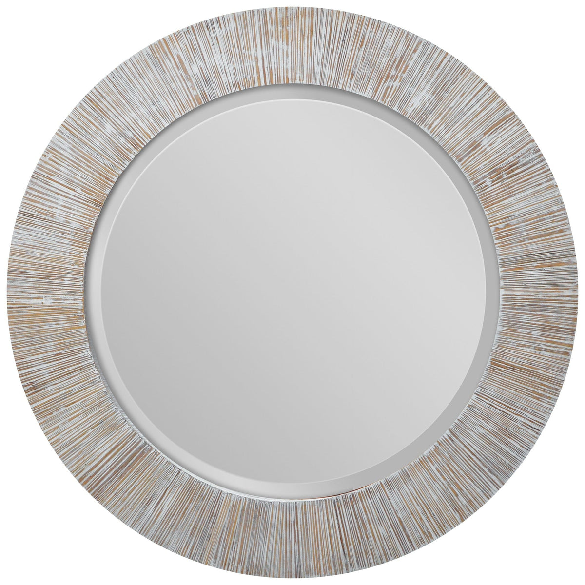 Uttermost Mirrors Repose Whitewash Round Mirror House of Isabella UK