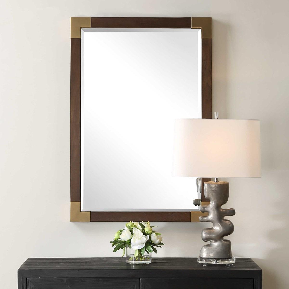 Uttermost Mirrors Rhea Walnut Mirror House of Isabella UK