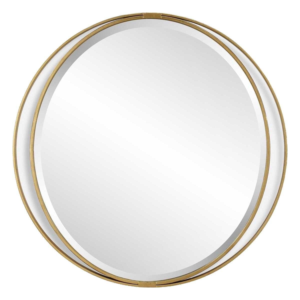 Uttermost Mirrors Rhodes Gold Round Mirror House of Isabella UK