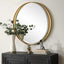 Uttermost Mirrors Rhodes Gold Round Mirror House of Isabella UK