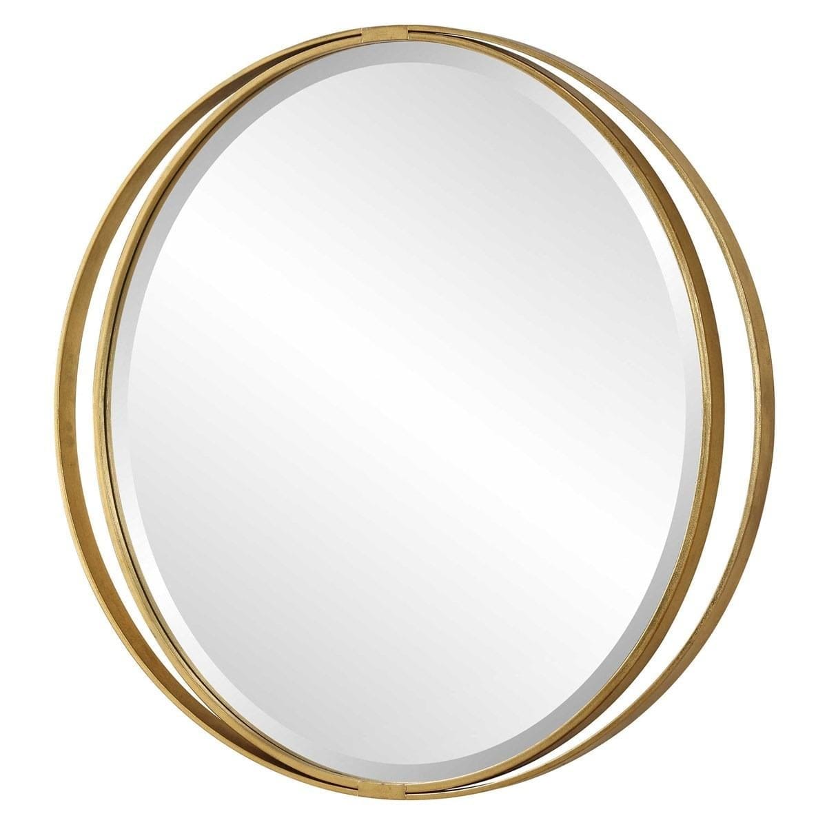 Uttermost Mirrors Rhodes Gold Round Mirror House of Isabella UK