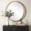 Uttermost Mirrors Rhodes Gold Round Mirror House of Isabella UK
