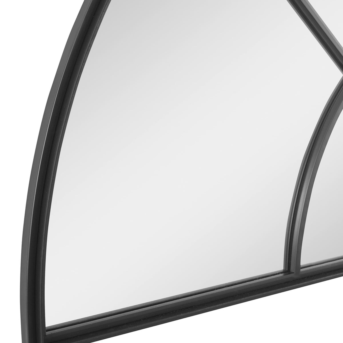 Uttermost Mirrors Rousseau Iron Window Arch Mirror House of Isabella UK