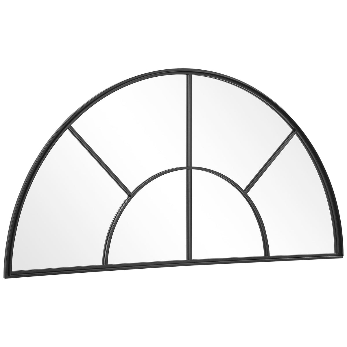 Uttermost Mirrors Rousseau Iron Window Arch Mirror House of Isabella UK
