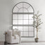 Uttermost Mirrors Rousseau Iron Window Mirror House of Isabella UK