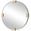 Uttermost Mirrors Russo Round Mirror in Travertine House of Isabella UK