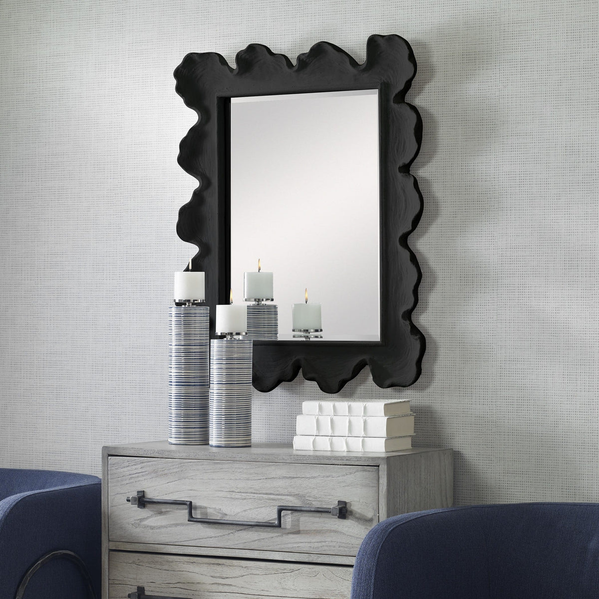 Uttermost Mirrors Sea Coral Black Mirror House of Isabella UK