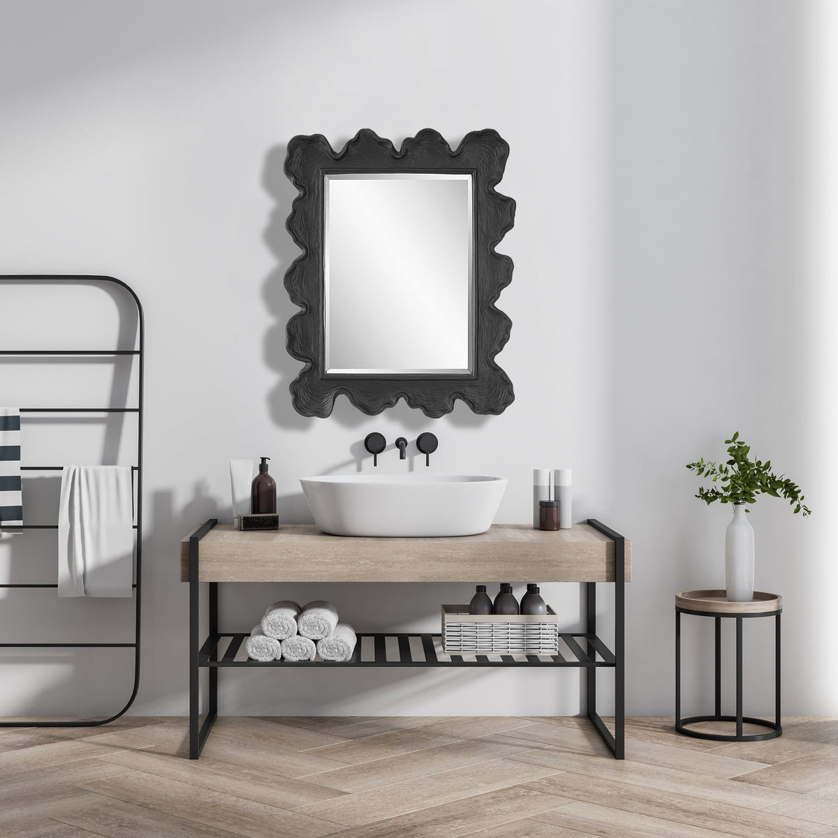 Uttermost Mirrors Sea Coral Black Mirror House of Isabella UK