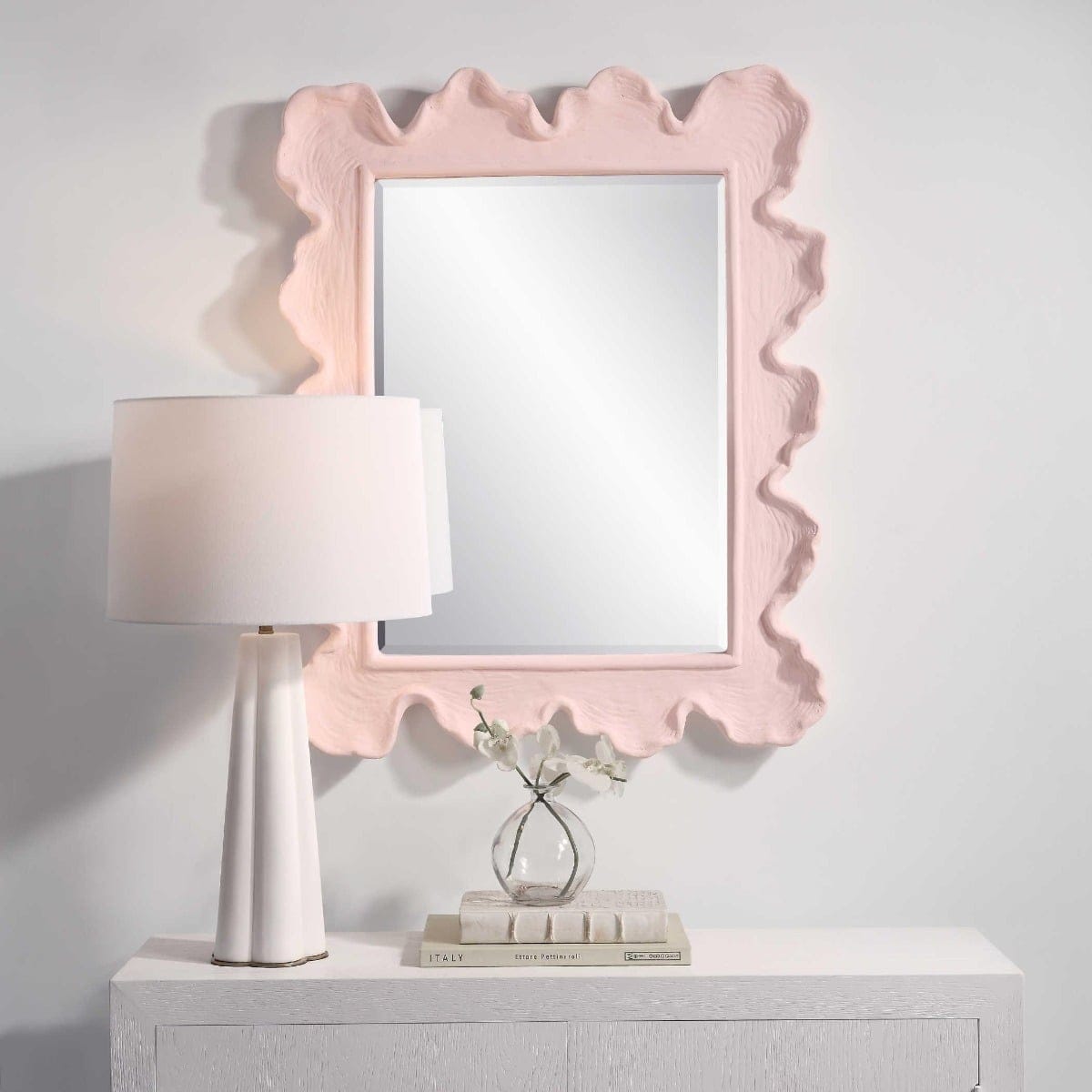 Uttermost Mirrors Sea Coral Pink Mirror House of Isabella UK