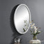 Uttermost Mirrors Serna White Oval Mirror House of Isabella UK