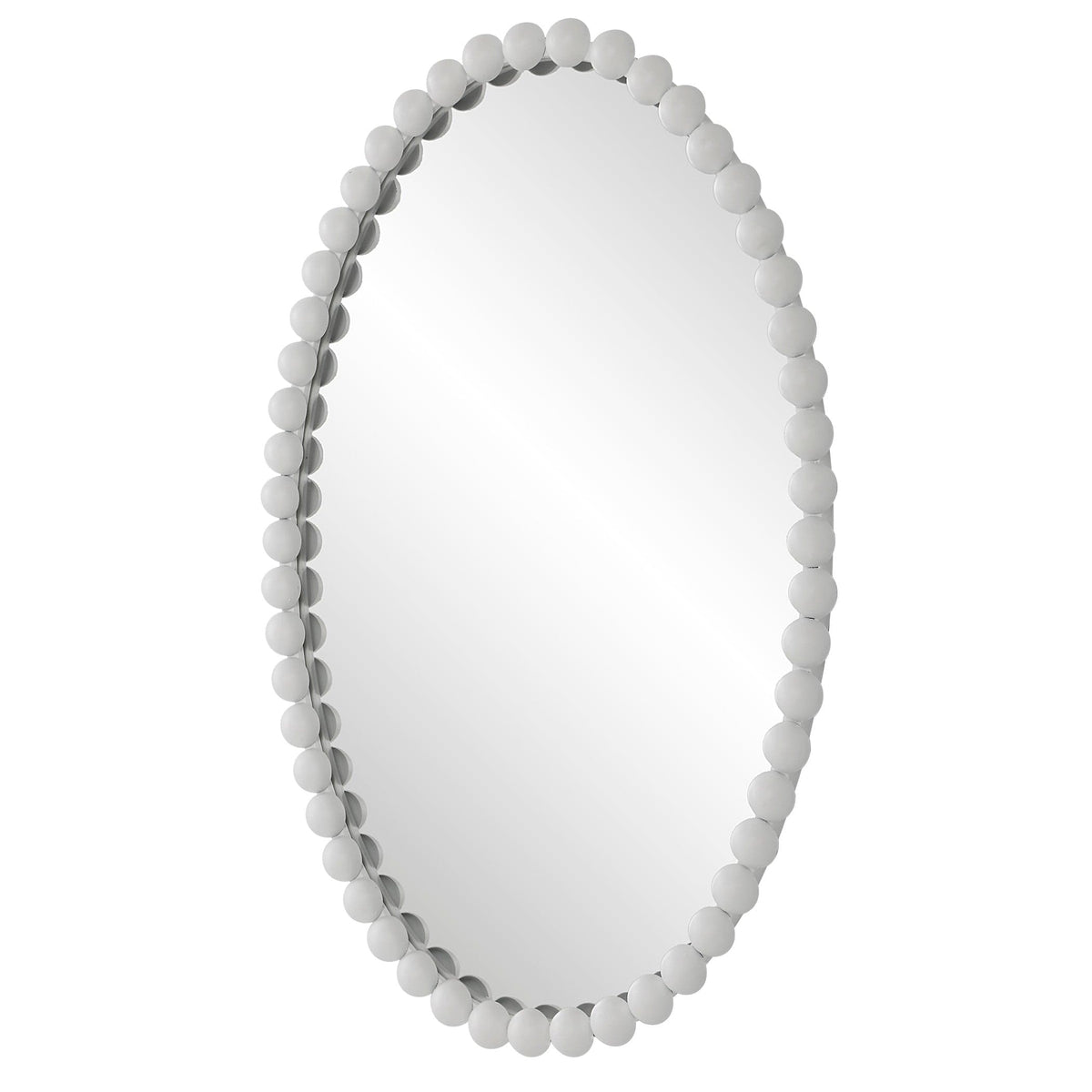 Uttermost Mirrors Serna White Oval Mirror House of Isabella UK
