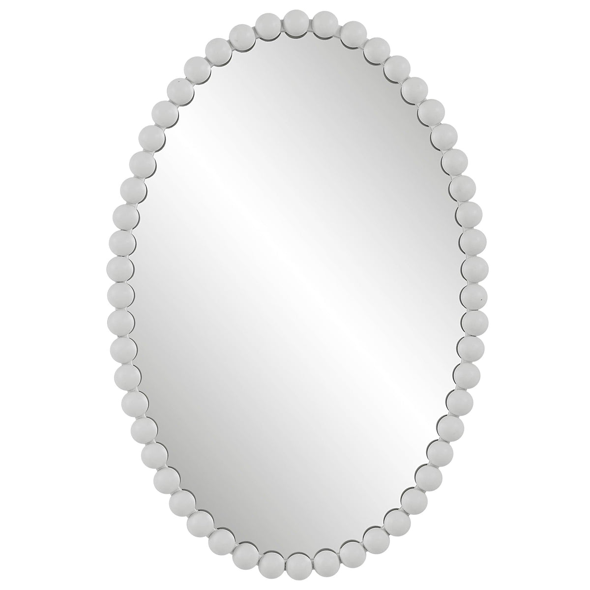 Uttermost Mirrors Serna White Oval Mirror House of Isabella UK