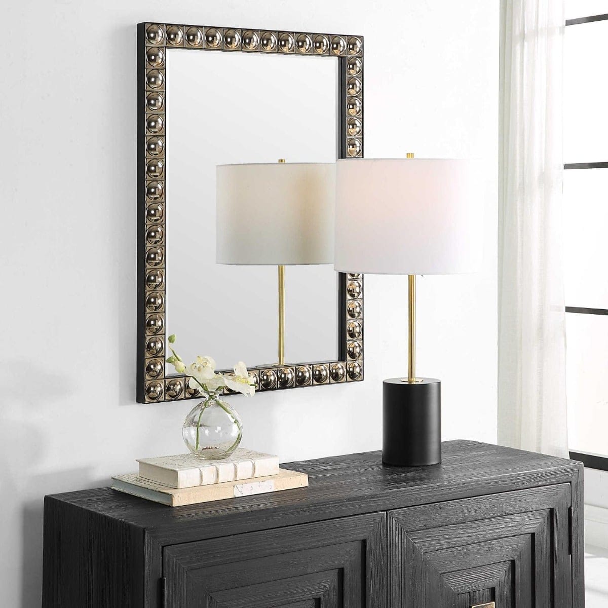 Uttermost Mirrors Silvio Tiled Vanity Mirror House of Isabella UK