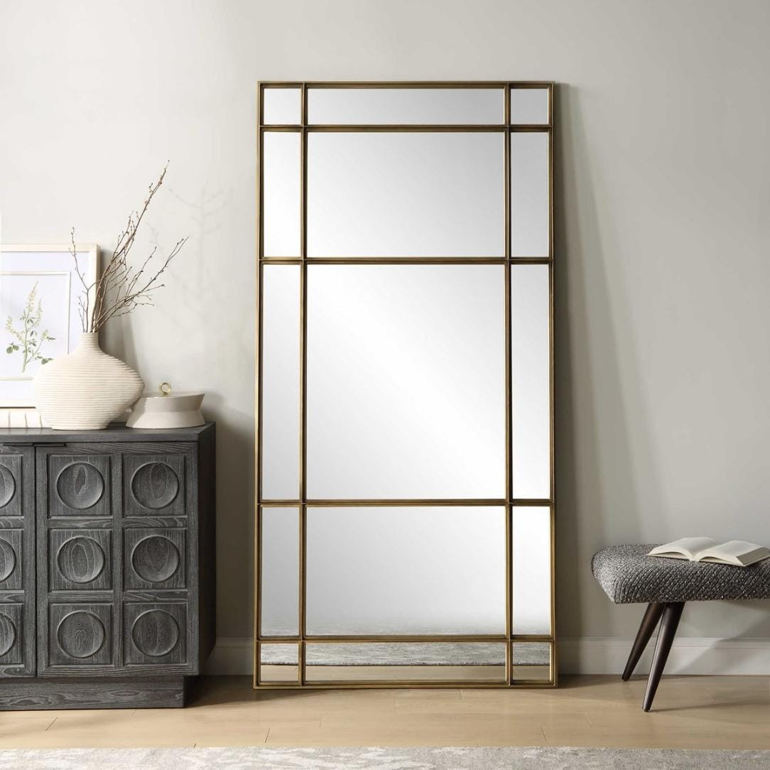 Uttermost Mirrors Spurgeon Gold Window Mirror House of Isabella UK
