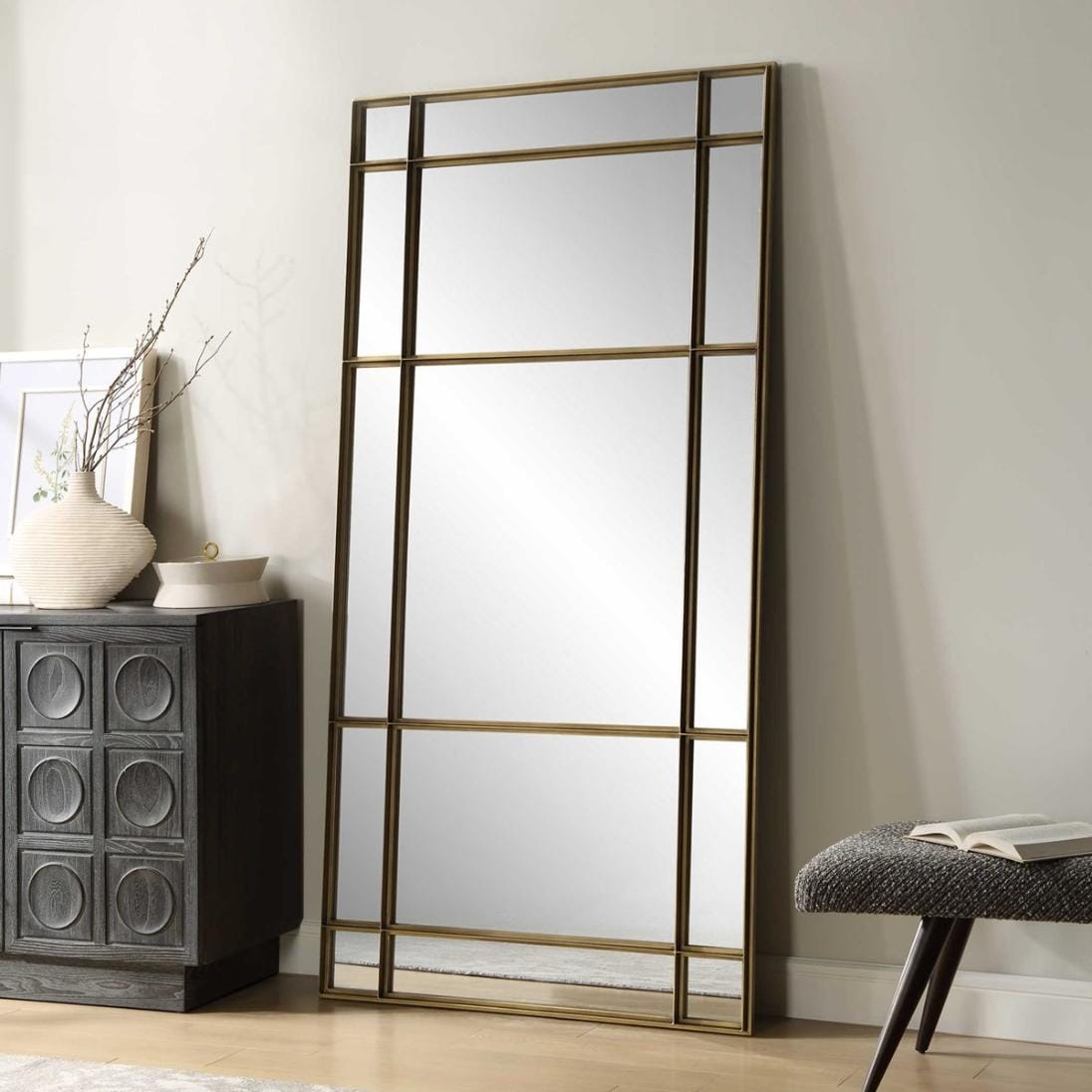 Uttermost Mirrors Spurgeon Gold Window Mirror House of Isabella UK