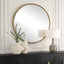 Uttermost Mirrors Sutton Aged Gold Round Mirror House of Isabella UK