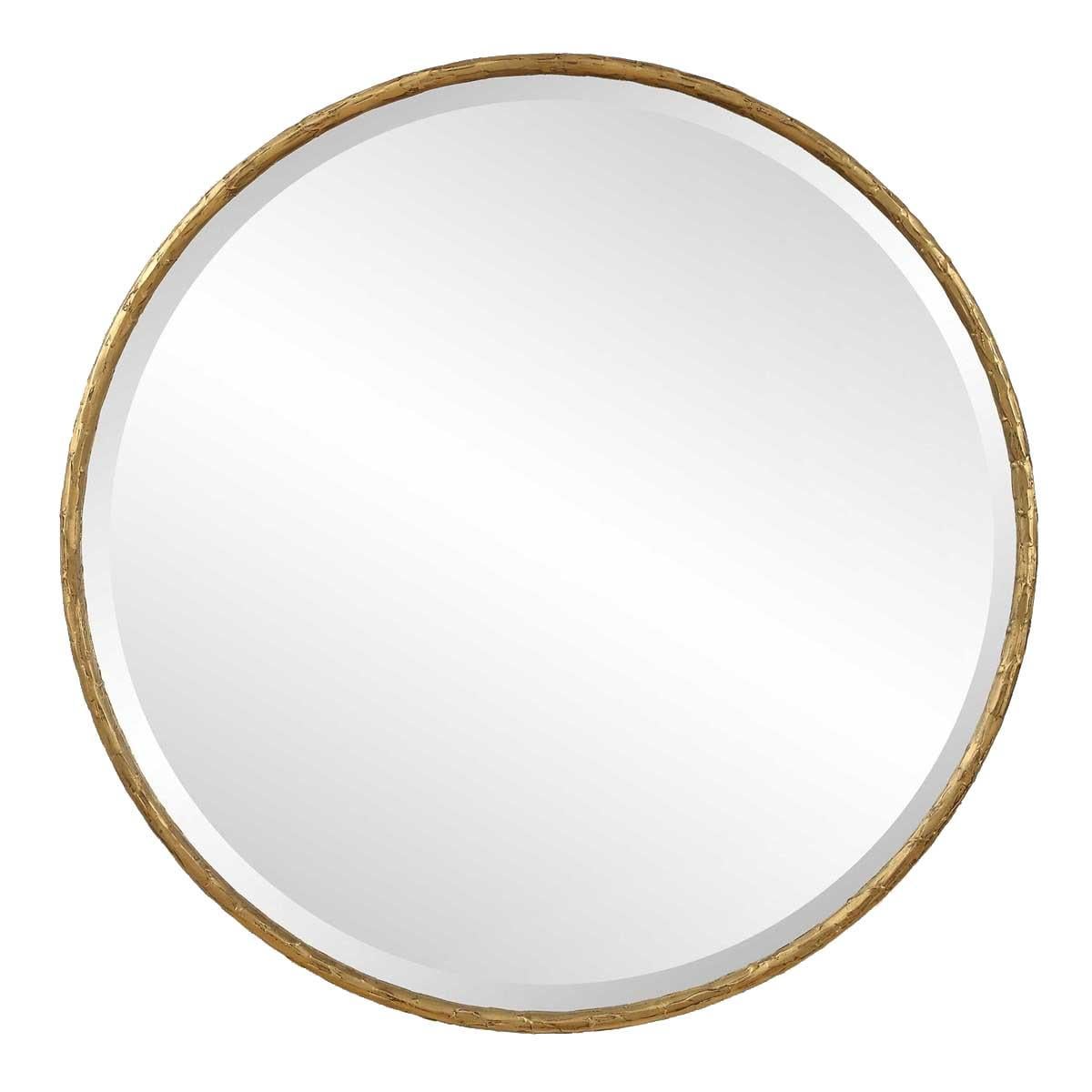 Uttermost Mirrors Sutton Aged Gold Round Mirror House of Isabella UK