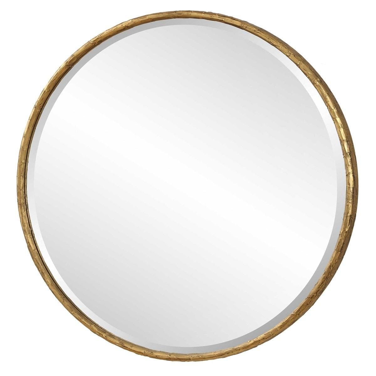 Uttermost Mirrors Sutton Aged Gold Round Mirror House of Isabella UK