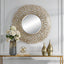 Uttermost Mirrors Swirl Round Gold Mirror House of Isabella UK