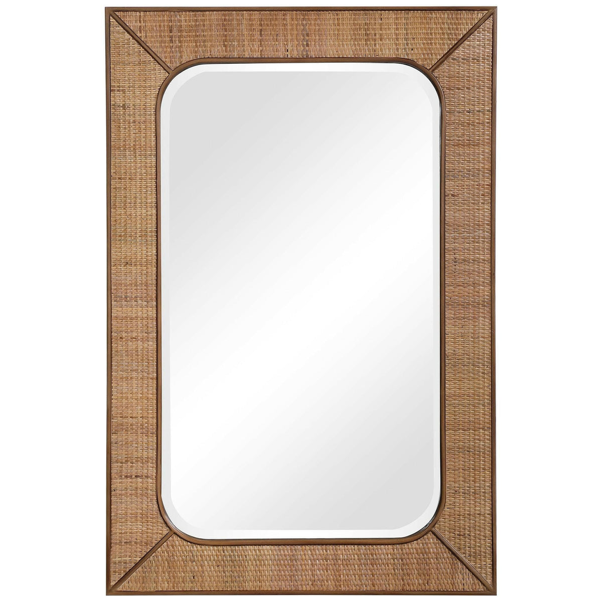 Tahiti Rattan Mirror.