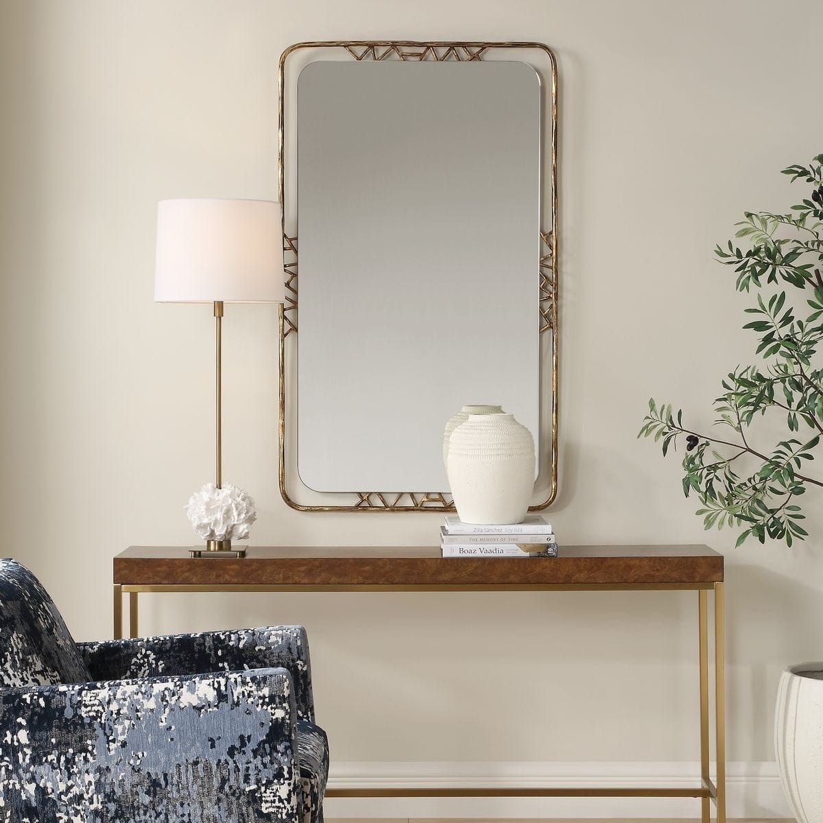 Uttermost Mirrors Tahoma Antiqued Gold Mirror House of Isabella UK