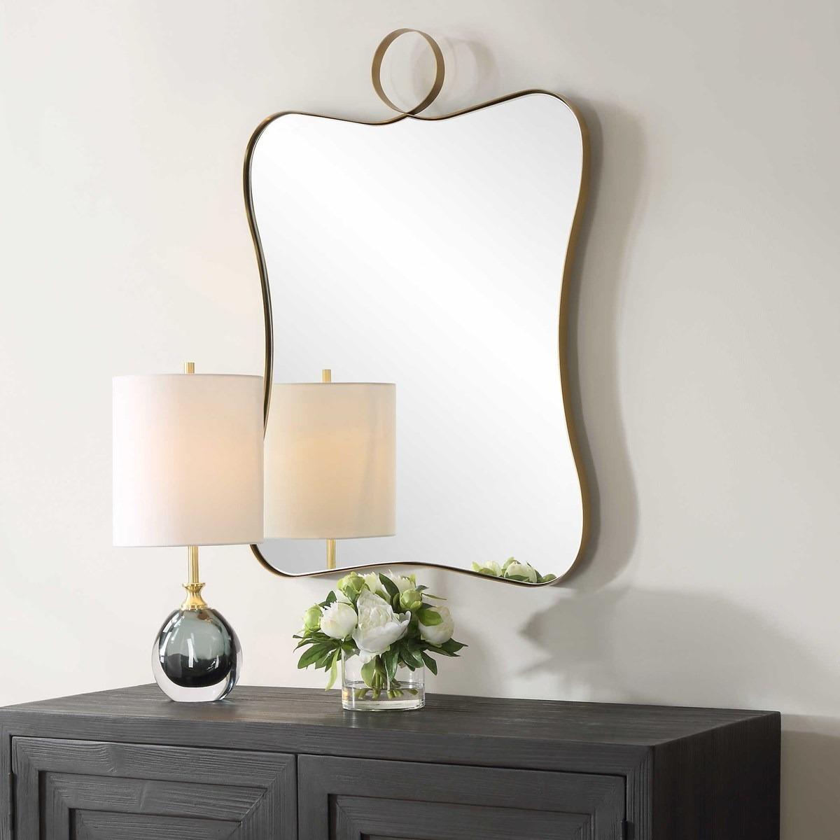 Uttermost Mirrors Talia Brass Vanity Mirror House of Isabella UK