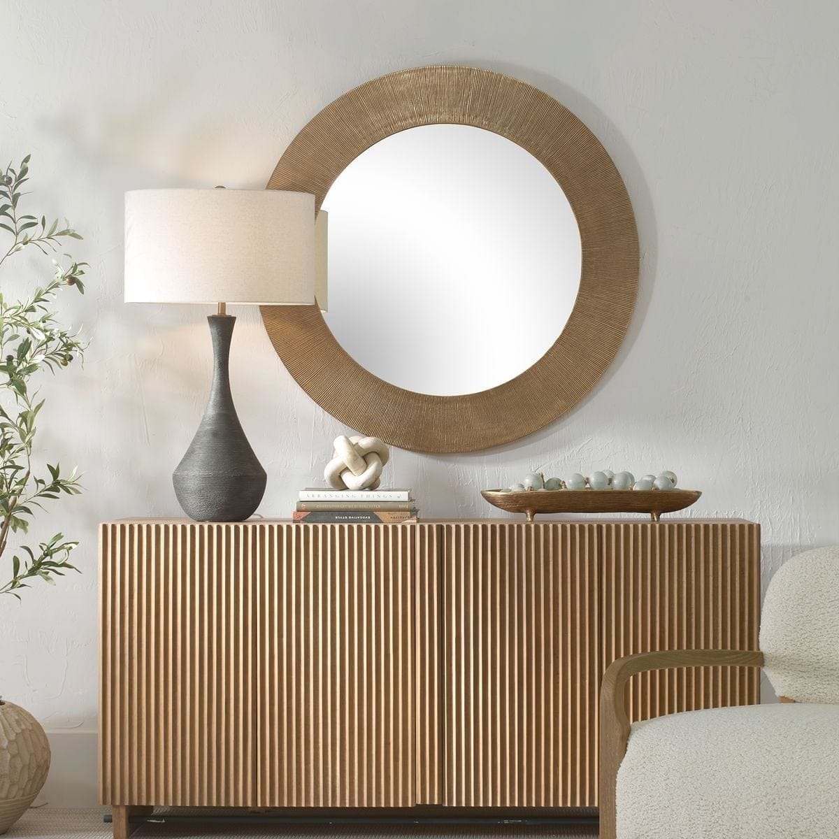 Uttermost Mirrors Tano Round Mirror House of Isabella UK