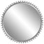 Uttermost Mirrors Taza Aged White Round Mirror House of Isabella UK