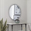 Uttermost Mirrors Taza Aged White Round Mirror House of Isabella UK