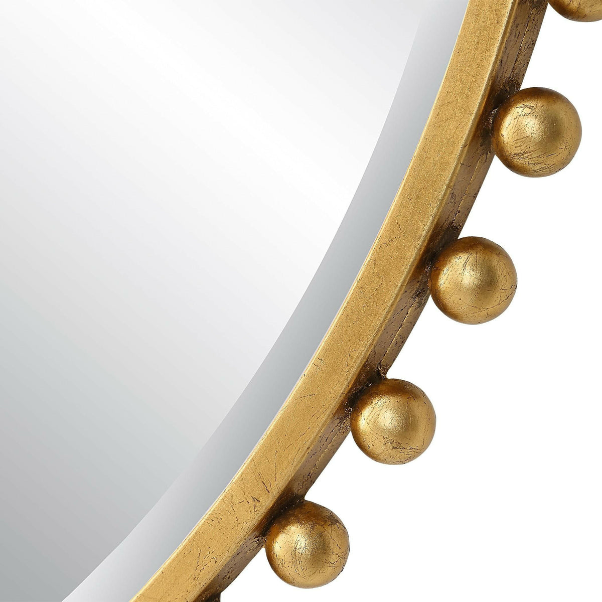 Taza Gold Round Mirror.