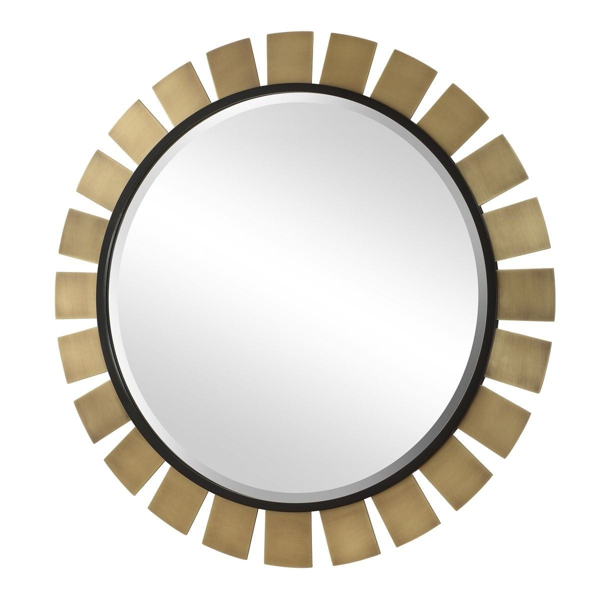 Uttermost Mirrors Toluca Round Brass Mirror House of Isabella UK