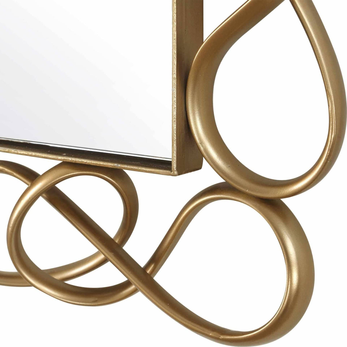 Uttermost Mirrors Twist It Antique Brass Mirror House of Isabella UK