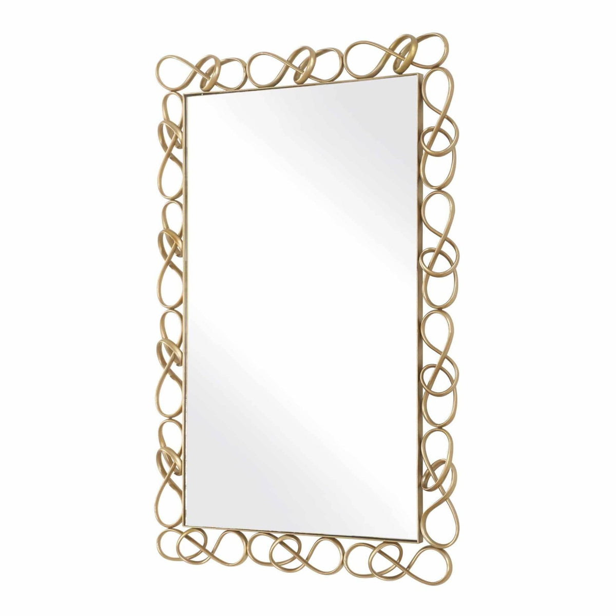 Uttermost Mirrors Twist It Antique Brass Mirror House of Isabella UK