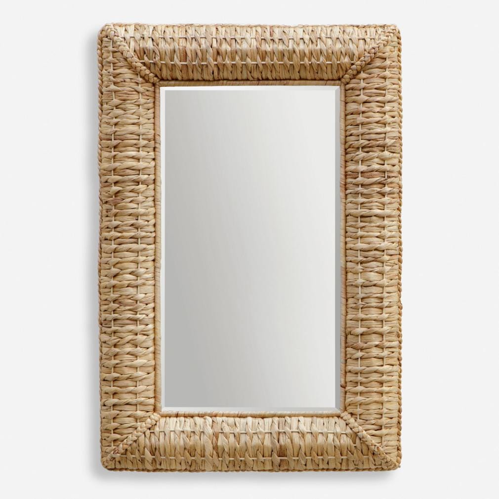 Uttermost Mirrors Twisted Seagrass Rectangle Mirror House of Isabella UK