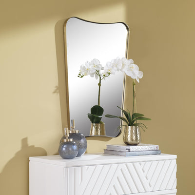 Uttermost Mirrors Uttermost Belvoir Brass Mirror House of Isabella UK