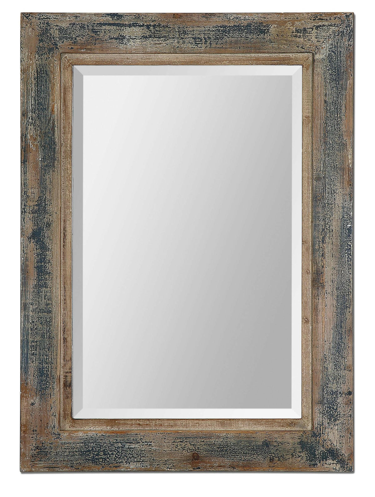 Bozeman Distressed Blue Mirror.