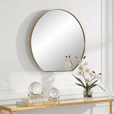 Uttermost Mirrors Uttermost Cabell Small Brass Mirror House of Isabella UK