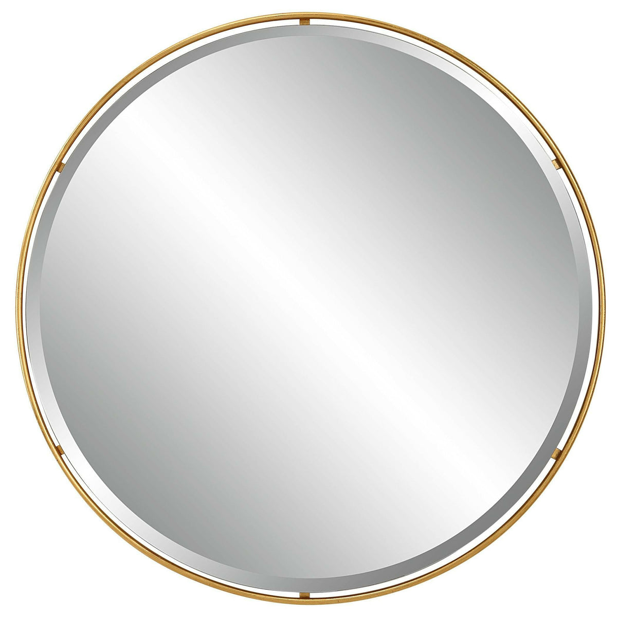 Canillo Gold Round Mirror.