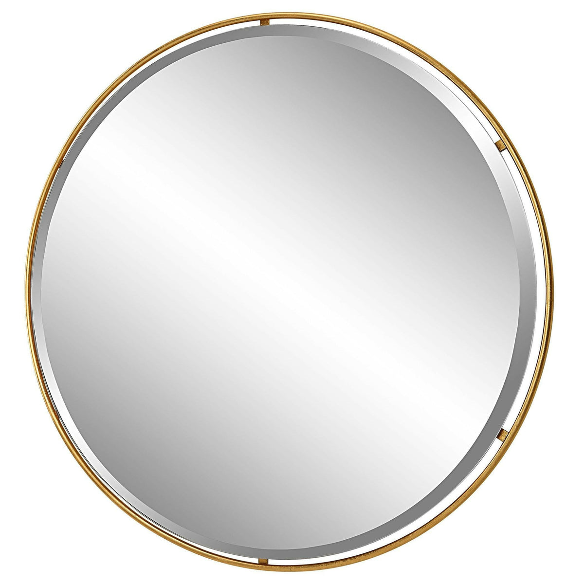 Canillo Gold Round Mirror.