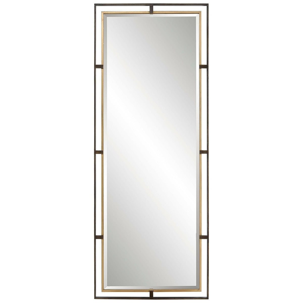 Carrizo Tall Bronze & Gold Mirror.