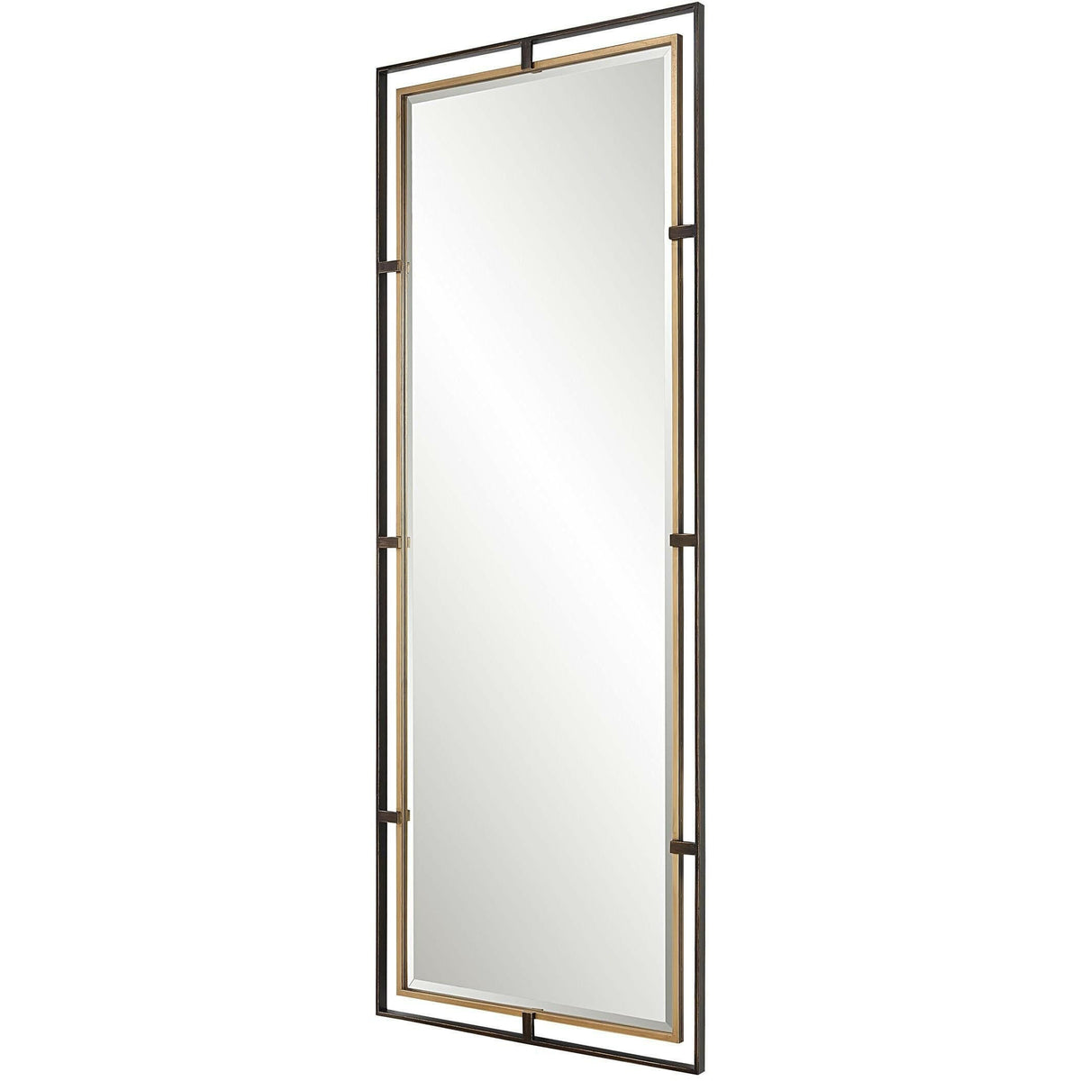 Carrizo Tall Bronze & Gold Mirror.