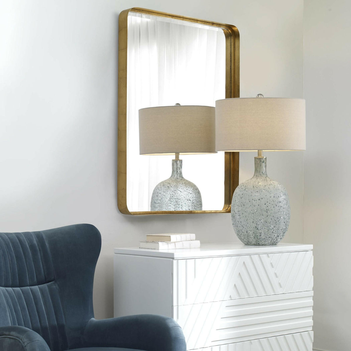 Crofton Gold Large Mirror.